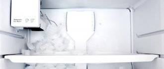 намораживание льда и снега на задней стенке холодильника Samsung